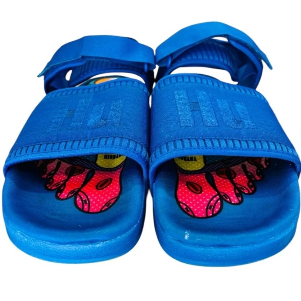Adidas x Pharrell Adilette 2.0 Men’s Blue Colorway Sandals Size 13